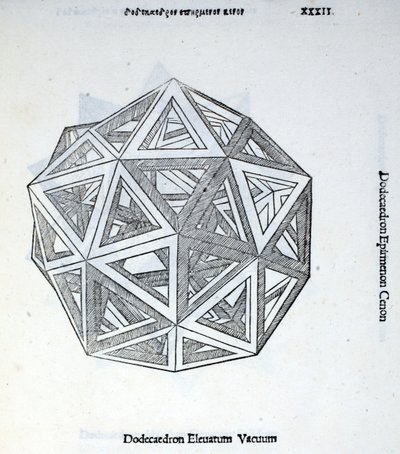 Dodecaedron elevatum vacuum, Illustration aus 